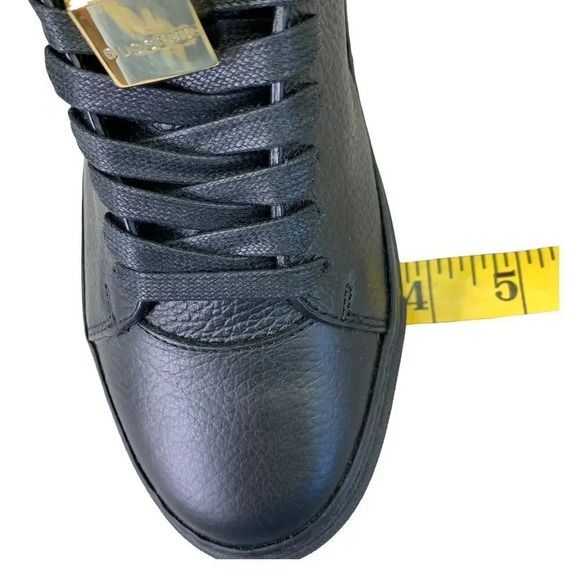 Buscemi Black Leather High-Top Sneakers - Picture 12 of 16